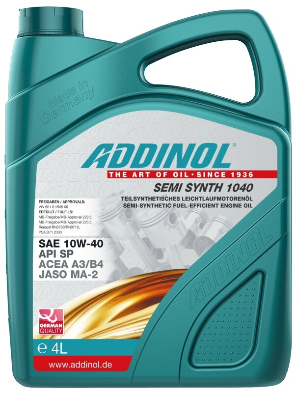 ADDINOL Semi Synth 1040 | Semi Synthetic Engine Oil India